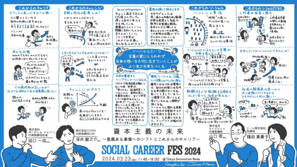 開催レポート：「ソーシャルキャリアフェス2024 -人生と社会をかえるソーシャルキャリアに出会おう-」が3月23日に有楽町@Tokyo Innovation Baseで約50社500人が参加して開催